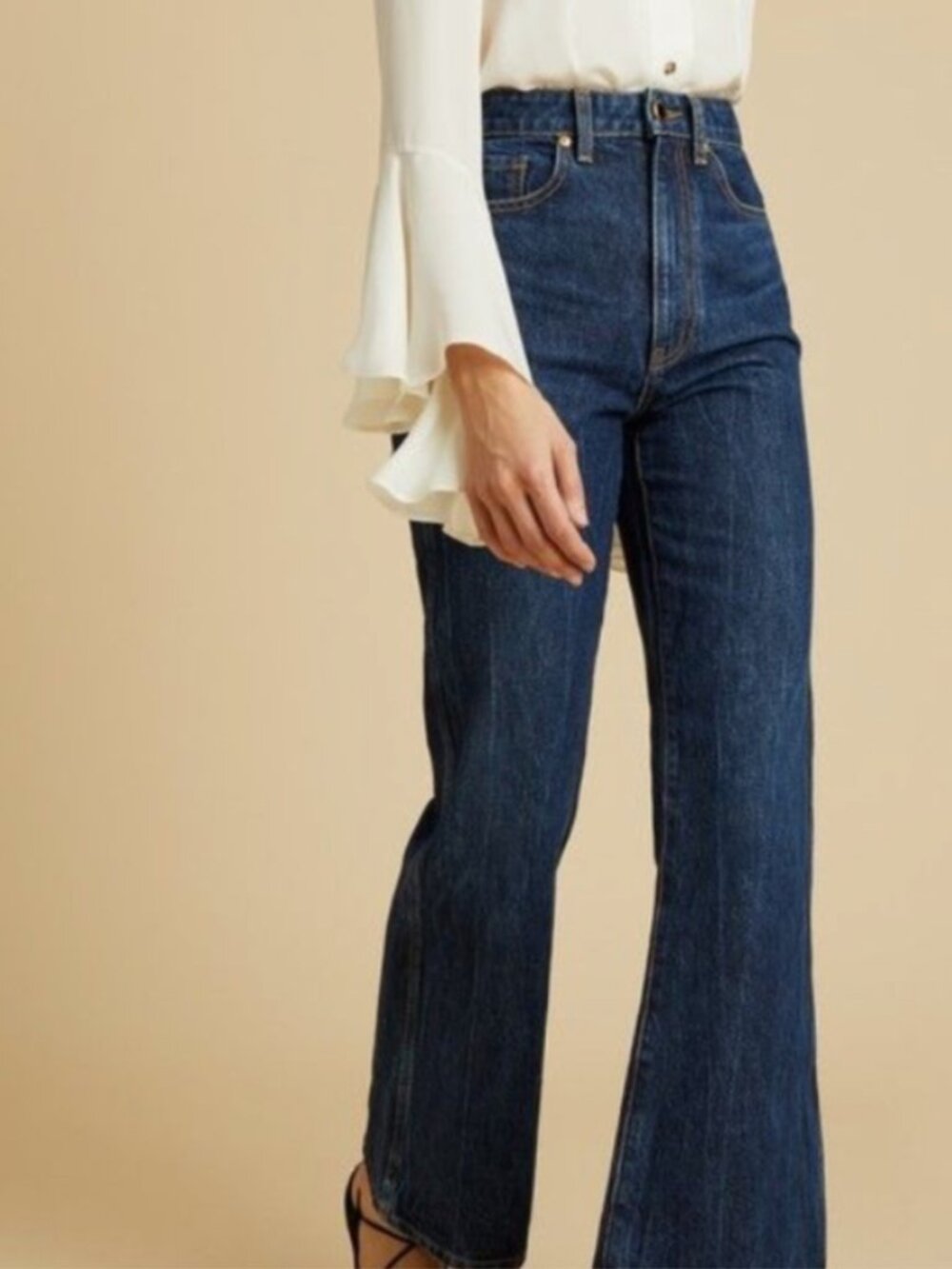 KHAITE GABBIE Flared Jean Size 31